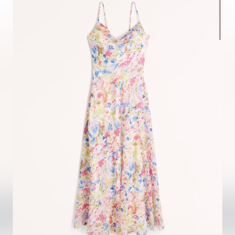 Cowl Neck Maxi Dress (M)